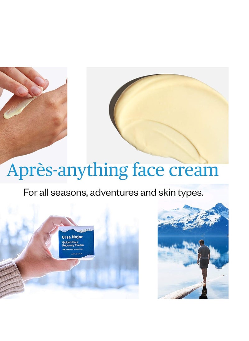 Ursa Major Ursa Major Golden Hour Face Moisturizer | Vegan Recovery Cream for Daily Facial Moisturizing | Repair & Hydrate | Natural Formula for All Skin Types | Cruelty Free & Non-Toxic 1.57 oz  - Image 5