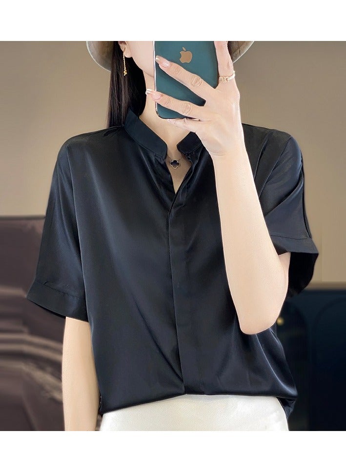 Shougu Short-sleeved Loose Fitting Suit With Inner And Outer Style Shirt 