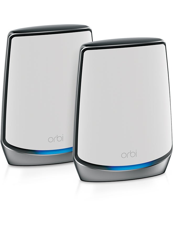 NETGEAR RBK852 Orbi Whole Home Tri-Band Mesh WiFi 6 System Upto 5000 sq.ft, 11AX Mesh AX6000 WiFi (Up to 6Gbps) White - Image 5