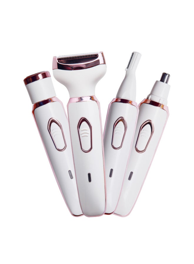 Four-in-one Women's Special Shaver Hair Removal Device Underarm Electric Shaver Hair Remover Eyebrow Trimmer