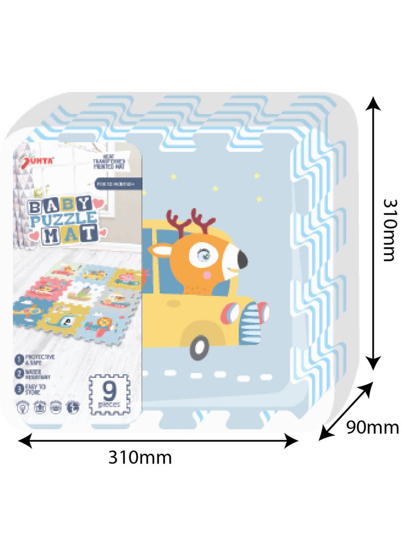 Sunta Sunta - Transportation & Animals Puzzle Mat 9pcs  - Image 4