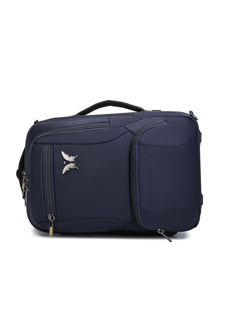 باترفلاي حقيبة ظهر قابلة للتحويل 3 في 1 للرجال والنساء – حقيبة يد، حقيبة كتف، وحقيبة ظهر للكمبيوتر المحمول – نايلون مقاوم للماء، سعة 30 لتر، باللون الأزرق الكحلي - Image 5