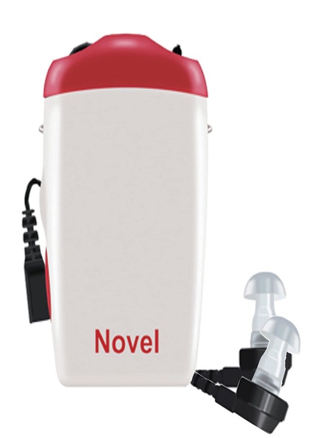 FCS N-176 Pocket Hearing Aid For Both Ears With V cord Black Suitable For Mild to Moderately Severe Hearing Loss. (1 Year Seller Warranty). - Image 1