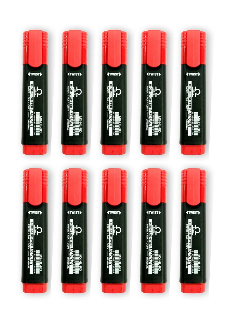 Libra highlighter RED (10 Pcs Per box) - Image 2