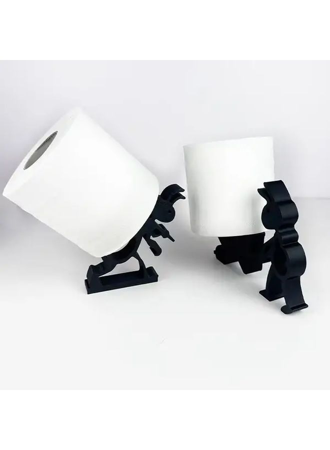 Toilet Paper Holder Set Of 2 Modern Animal Design For Bathroom Decor - Image 5