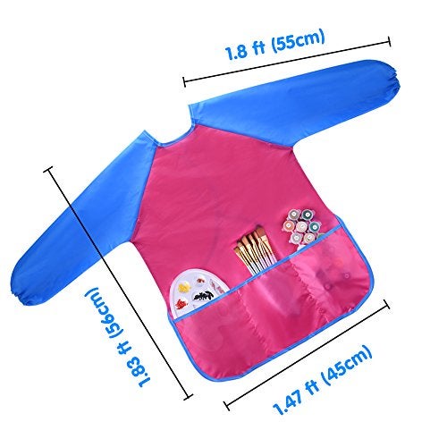 KUUQA Waterproof Children Art Smock Kids Art Aprons Painting Supplies Paints and brushes not included - Image 5