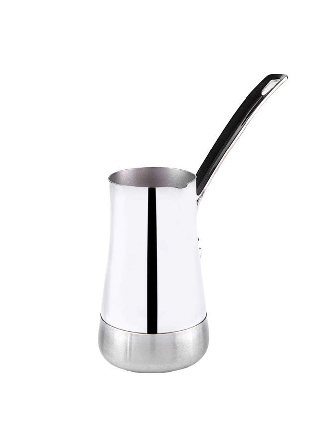 Karaca غلاية قهوة تركية كاراجا وين بمقابض معدنية للموقد، من الفولاذ المقاوم للصدأ وأنيقة، للبركي اليوناني والقهوة العربية (مجموعة من 2) - Image 2