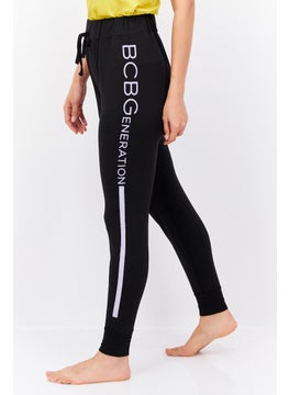 BCBGeneration Women Printed Drawstring Pajama, Black  - Image 2