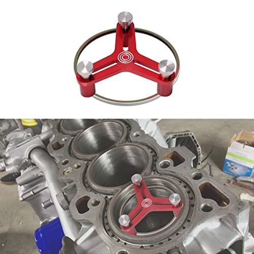 URLWALL Piston Ring Squaring Tool for End Gap, 7075 Billet Aluminum Engine Piston Ring End Gap Squaring Tool Fit 2’’ to 5’’ Bore (Red) - Image 1