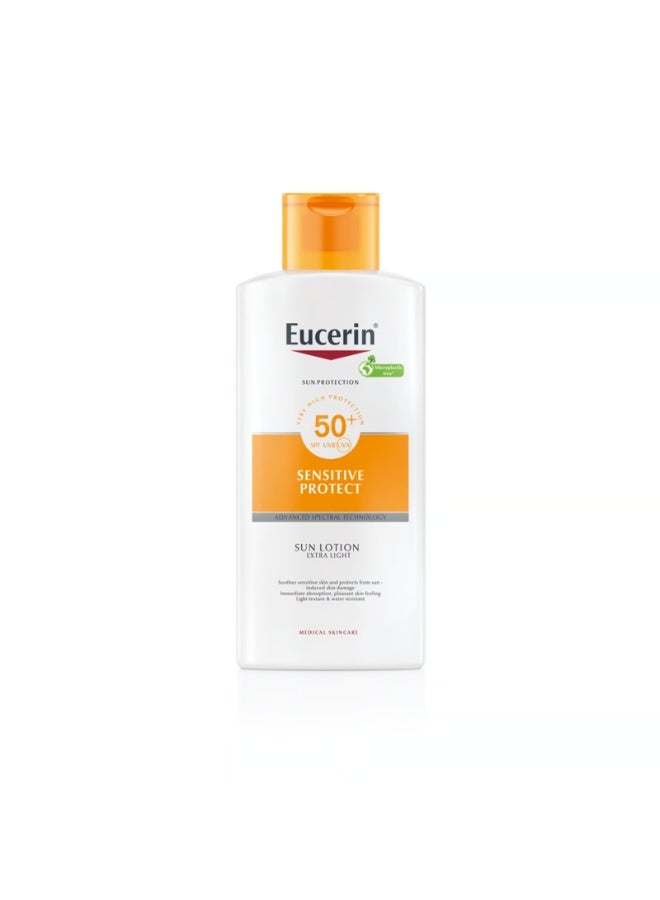 Eucerin Sun Sensitive Protect Sun Lotion Extra Light SPF50+ 400ml - Image 1
