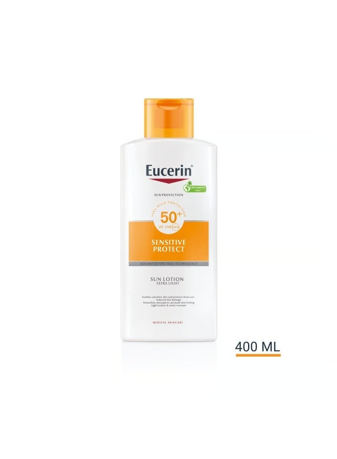 Eucerin Sun Sensitive Protect Sun Lotion Extra Light SPF50+ 400ml - Image 3