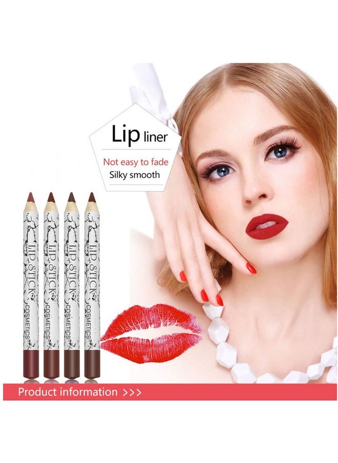 yuyte Matte Lip Liner Pencil Professional Long Lasting Lip Liner Pencil Waterproof Lip Liners Pack Of 12  - Image 2