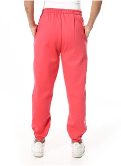 Andora Elastic Waist Fleeced Pants_Hot Pink  - Image 3