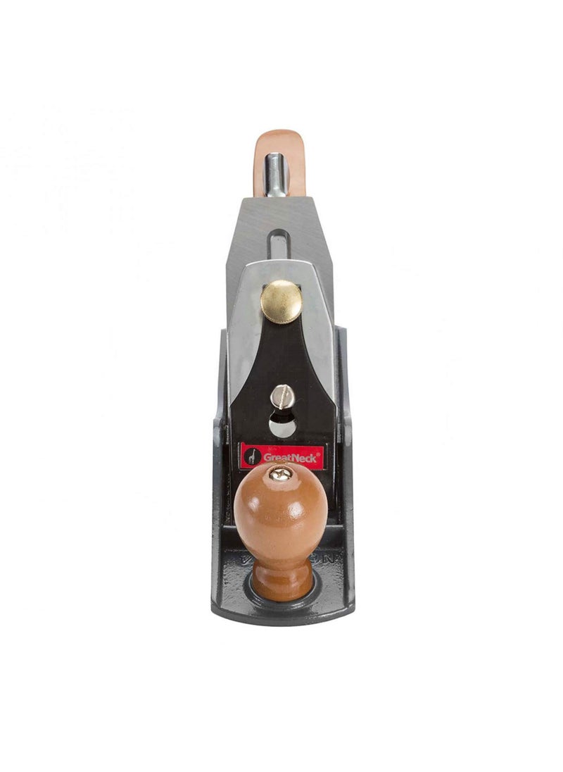 GREAT NECK GreatNeck C4 Bench Jack Plane (9 Inch), 2 Inch Cutter, Adjustable to Control the Blade, Cast Iron Body, Quality Plastic Ergonomic Handles  - Image 2