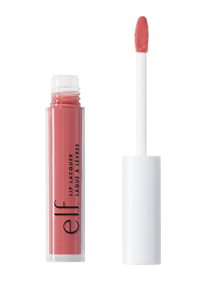 elf Lip Lacquer, Moisturizing, Shiny, Non-Sticky And Long Lasting, Provides Maximum Vegan And Cruelty-Free Wild Rose - Image 1