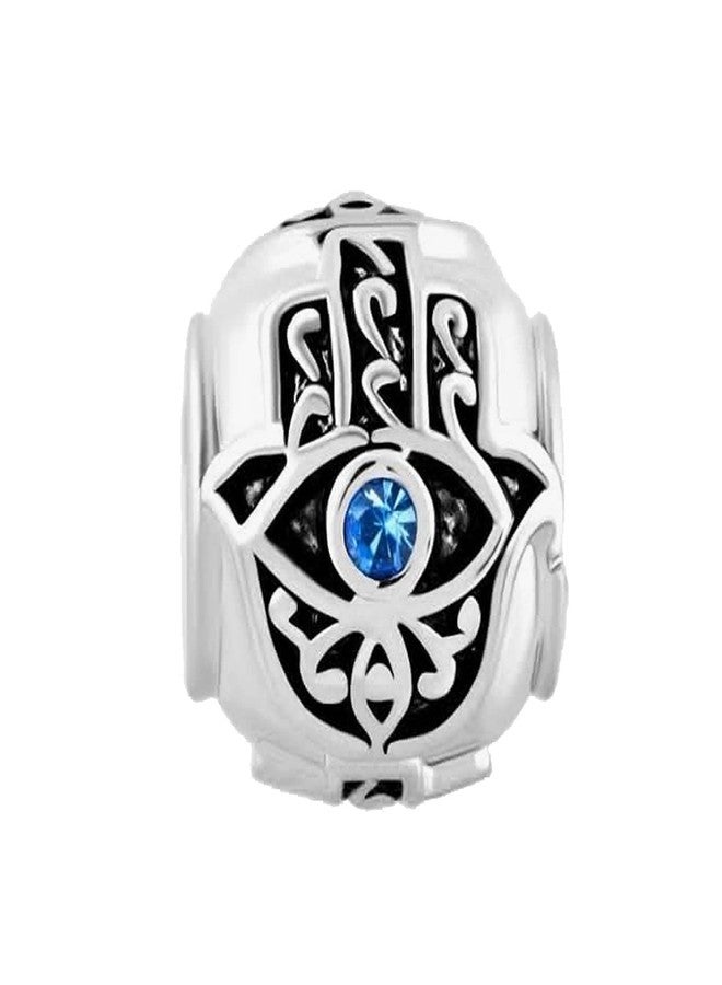 كون بيد خرزة كونبيد الزرقاء على شكل عين شريرة ويد همسة، متوافقة مع أساور وقلائد باندورا، هدية مجوهرات عيد ميلاد للنساء - Image 2