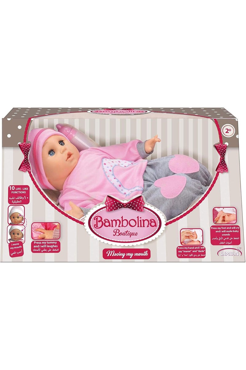 Bambolina دمية 40 سم مع أصوات وإكسسوارات (BD308TT) - Image 1