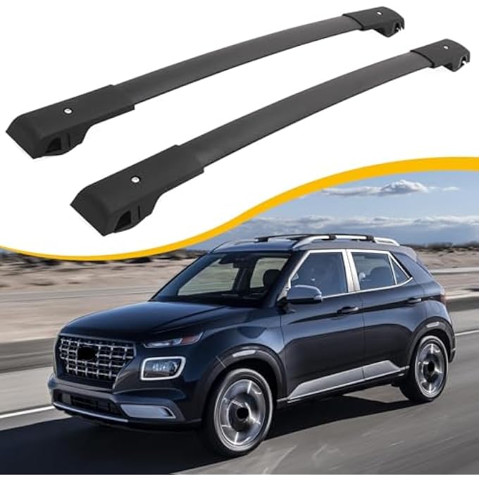 rayihni Roof Rack Cross Bars Fit for Hyundai Venue 2020-2025 Cargo Carrier Crossbar Accessories Adjustable Luggage - Image 2