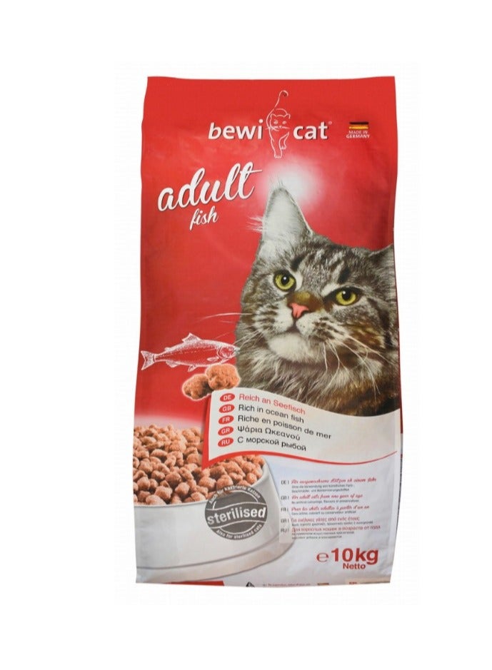 بيوي كات dry food for cats with fish  10kg