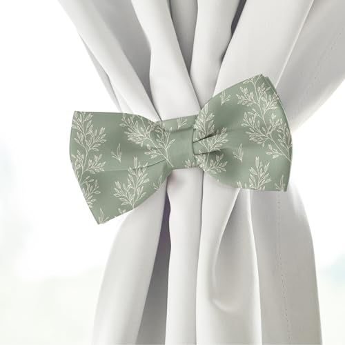 JarThenaAMCS 32Pcs Sage Green Floral Cotton Fabric Bundles 10 x 10 Inch Greenery Fabric Squares Eucalyptus Leaves Sewing Fabrics for DIY Craft Party Decor - Image 5