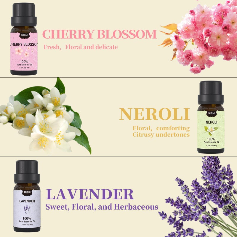 MISIJI Essential Oils Set-Essential Oils for Diffuser for Home,Diffuser Oils Scents for Aromatherapy,Laundry,Candle&Soap Making,Humidifiers 6 X 10ML - Image 3