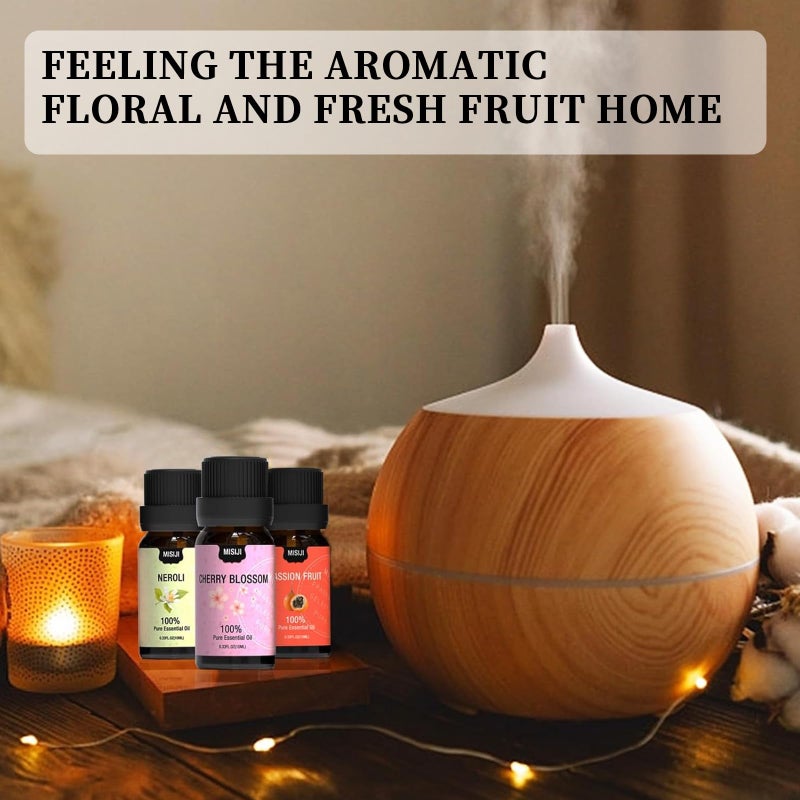 MISIJI Essential Oils Set-Essential Oils for Diffuser for Home,Diffuser Oils Scents for Aromatherapy,Laundry,Candle&Soap Making,Humidifiers 6 X 10ML - Image 2