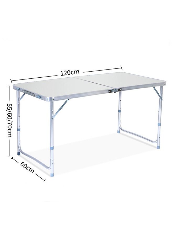 Yolu Folding Camping Table with Adjustable Height Legs, 120cm Lightweight Aluminum Table,  Indoor Outdoor Picnic Party Dining Camp BBQ Tables  - Image 2