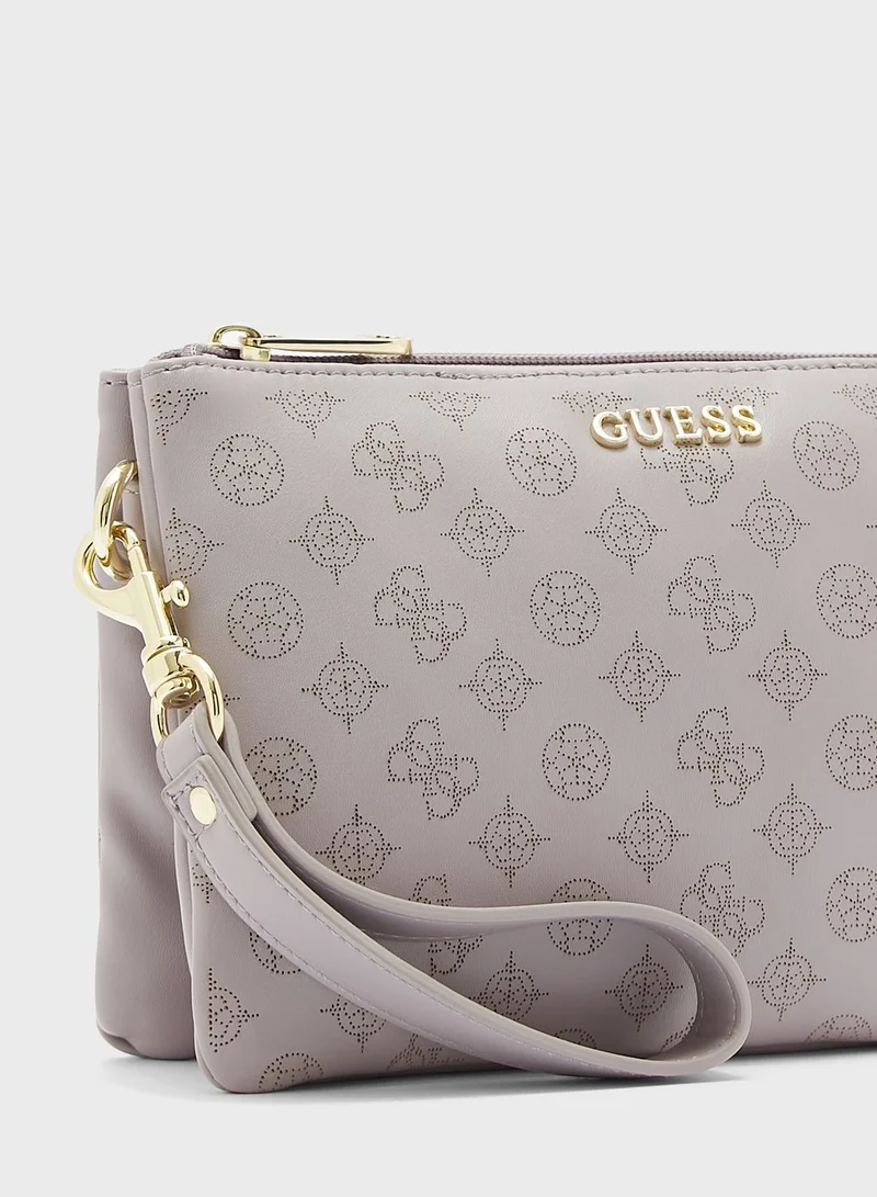 GUESS Jacaline Zip Around Cosmetic Bag