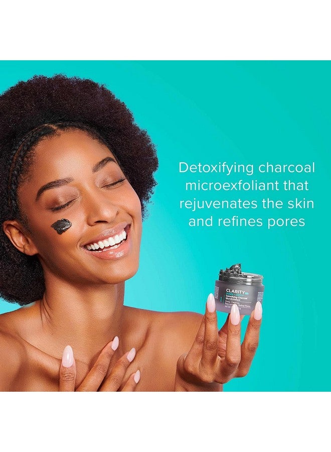 ClarityRx Down + Dirty Detoxifying Charcoal Face Wash, Natural Plant-Based Exfoliating Deep Pore Cleanser for Oily Skin, Paraben Free, Cruelty Free (1.7 oz) - Image 2