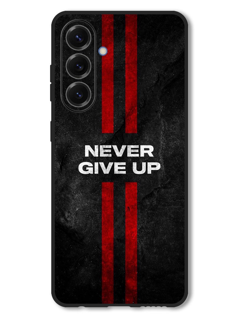 Theodor Case Compatible with Samsung Galaxy M56 6.74 Inch Protection Shockproof Bumper Cover Never Give up stripes - Image 1