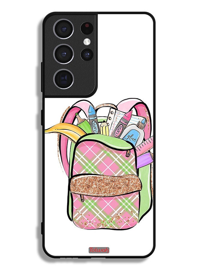 Tolwak Samsung Galaxy S21 Ultra 5G Protective Case Cover Unicorn Girl Bag - Image 3