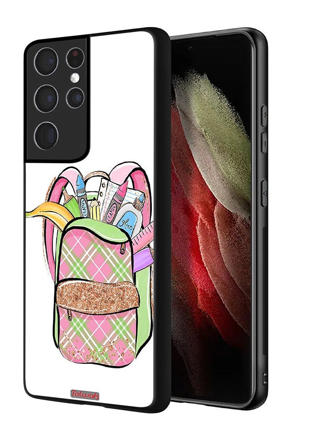 Tolwak Samsung Galaxy S21 Ultra 5G Protective Case Cover Unicorn Girl Bag - Image 1