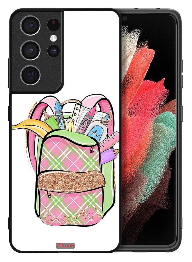 Tolwak Samsung Galaxy S21 Ultra 5G Protective Case Cover Unicorn Girl Bag - Image 2
