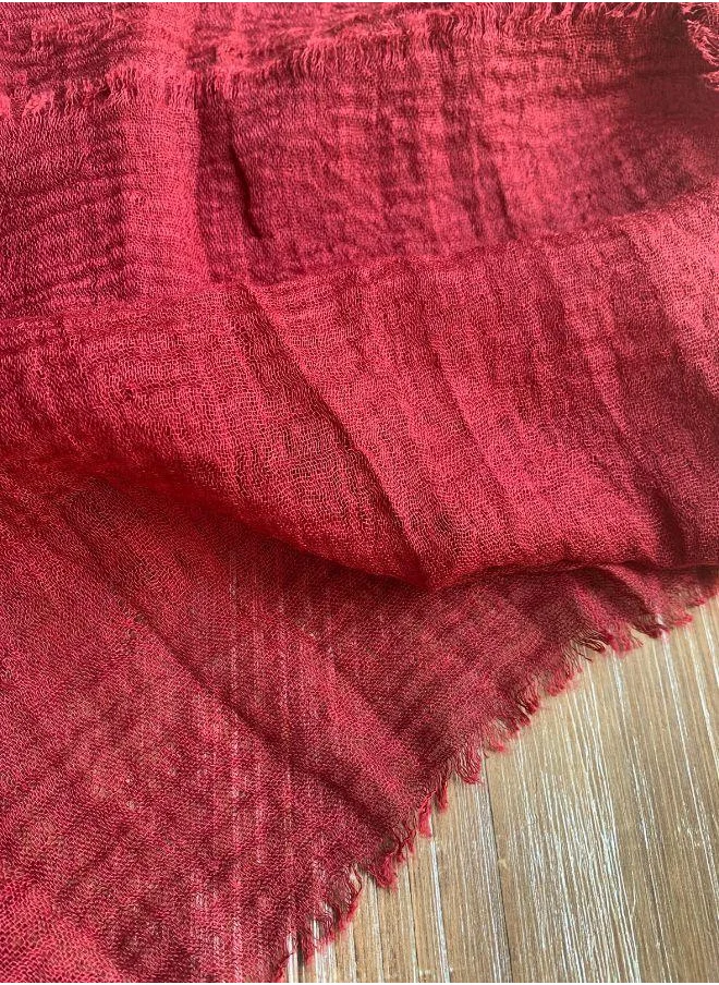 The Untitled Project Cherry - Crinkle Organic Cotton Scarf