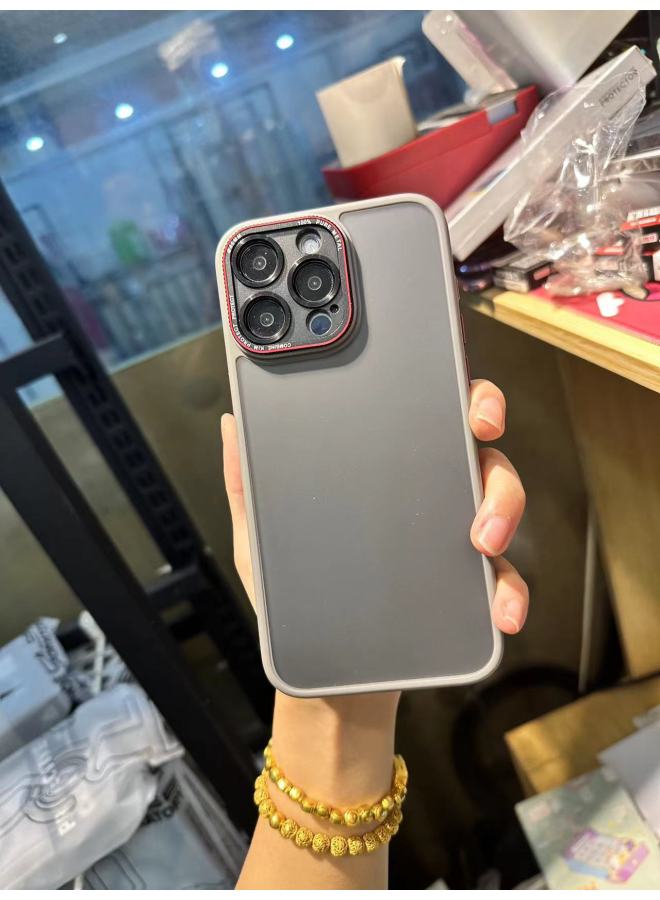 For Apple Skin-Feeling Frosted Phone Case Lycra Lens Film Soft Edge Protective Multiple Models Available