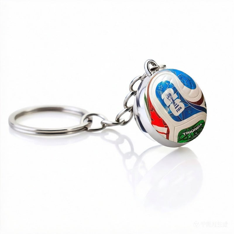 2026 FIFA World Cup USA Canada Mexico Zinc Alloy Keychain Fan Souvenir Mascot Pendant - Image 1