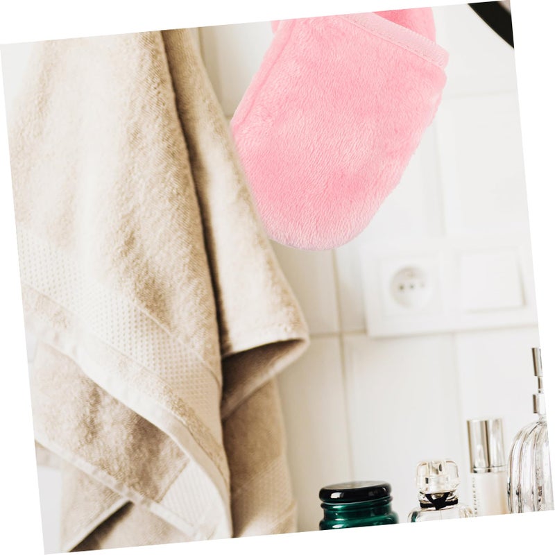 Soft Reusable Makeup Remover Gloves 6 Pack For Sensitive Skin In White Rose Red Pink - Image 4