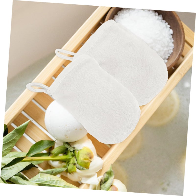 Soft Reusable Makeup Remover Gloves 6 Pack For Sensitive Skin In White Rose Red Pink - Image 5