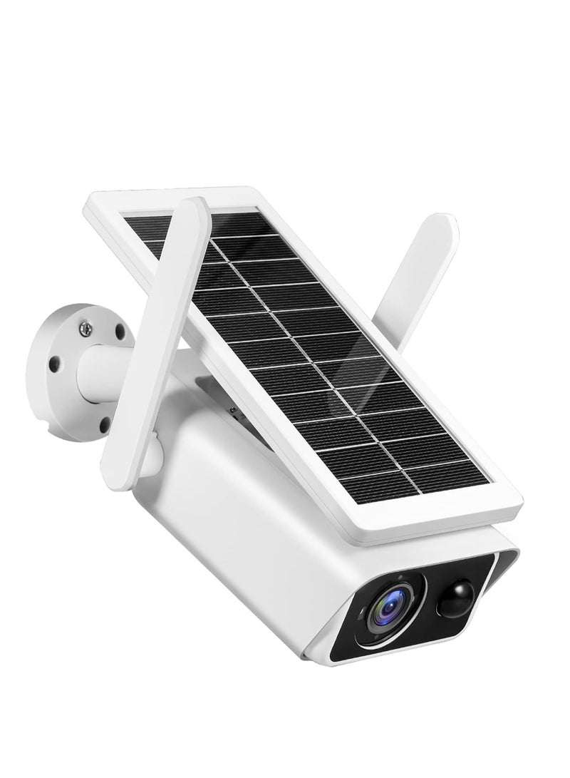 Solar-Powered Outdoor Security Camera 1080P Wireless WiFi with Rechargeable Battery, PIR Motion Detection, Night Vision, Two-Way Audio, IP66 Waterproof - Image 1