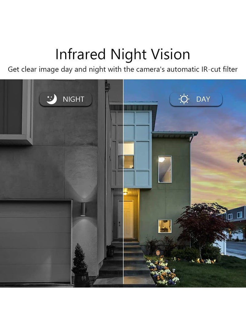 Solar-Powered Outdoor Security Camera 1080P Wireless WiFi with Rechargeable Battery, PIR Motion Detection, Night Vision, Two-Way Audio, IP66 Waterproof - Image 4