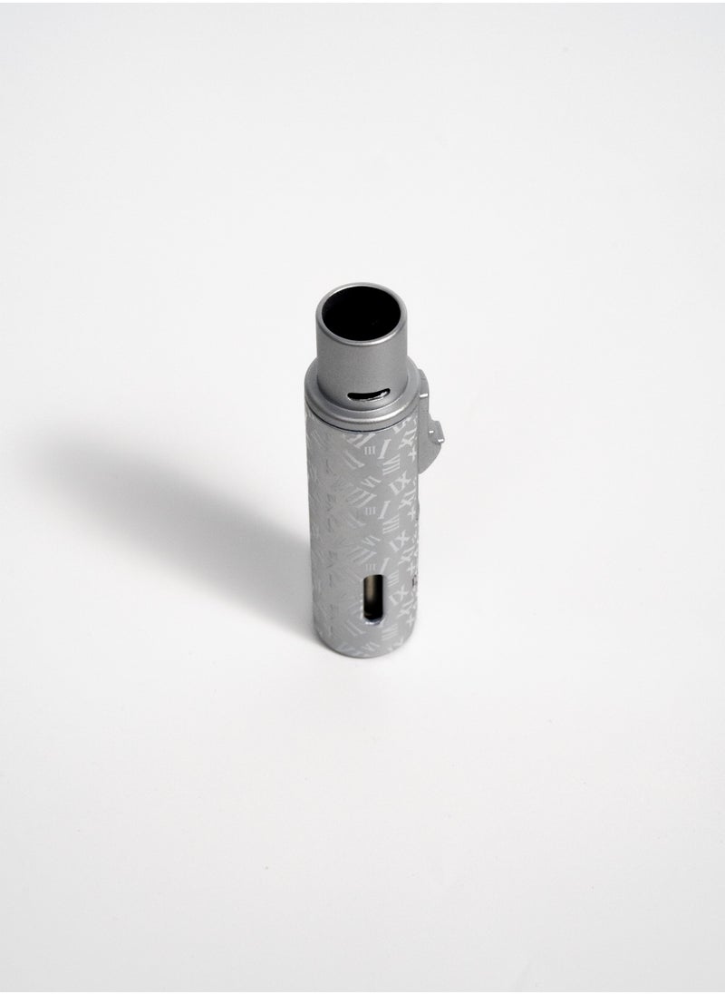 Passage - PASSAGE Mini Jet Flame Lighter - Portable Refillable Lighter for Oud,Grill, BBQ, Camping - Windproof and Durable Silver - Image 1