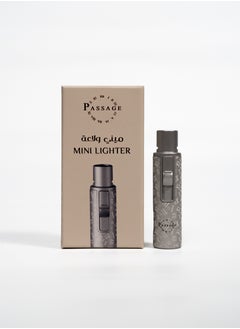 Passage PASSAGE Mini Jet Flame Lighter - Portable Refillable Lighter for Oud,Grill, BBQ, Camping - Windproof and Durable Silver  - Image 1