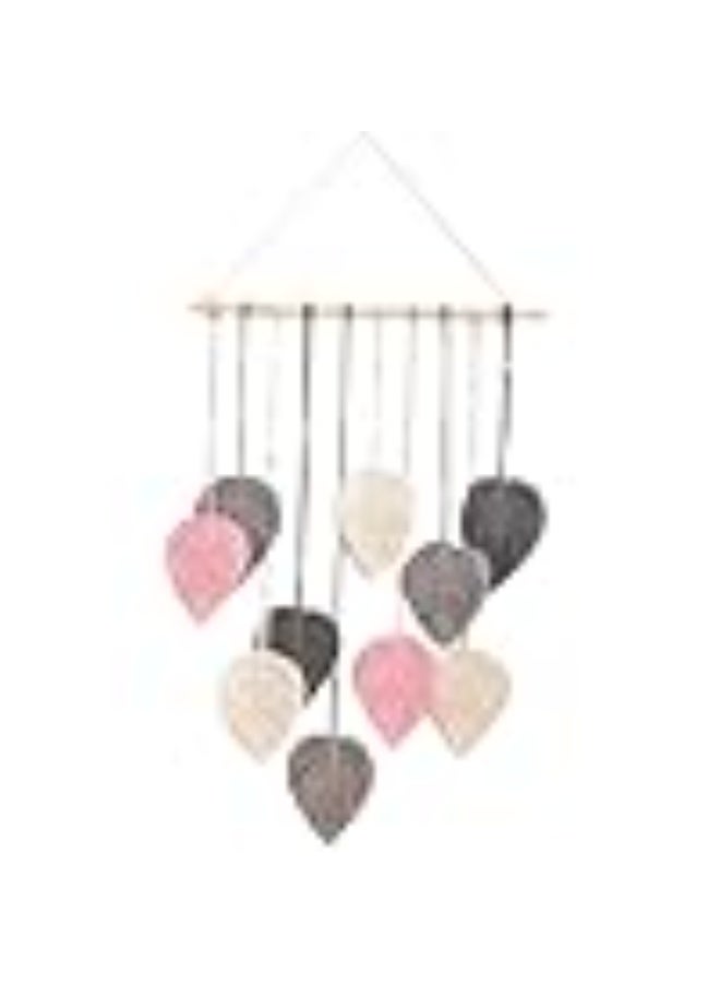 انتيكيانو نسيج حائط معلق من المكرمية بأوراق منسوجة - Image 2