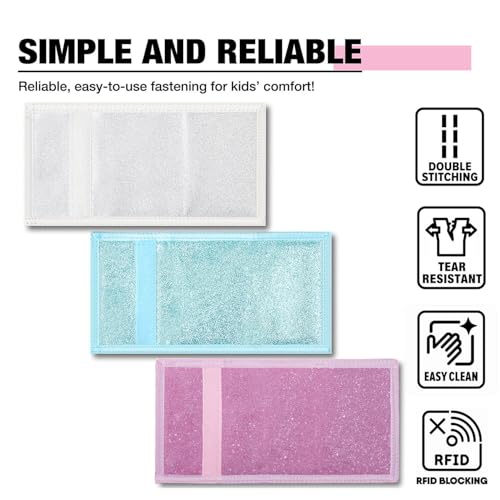 Amutta 3 Pieces Kids Wallet for Girls and Women - Little Girls' RFID Rainbow Wallet With Magic Sticker, Coin Pocket - Teen Gift Ideas - Image 4