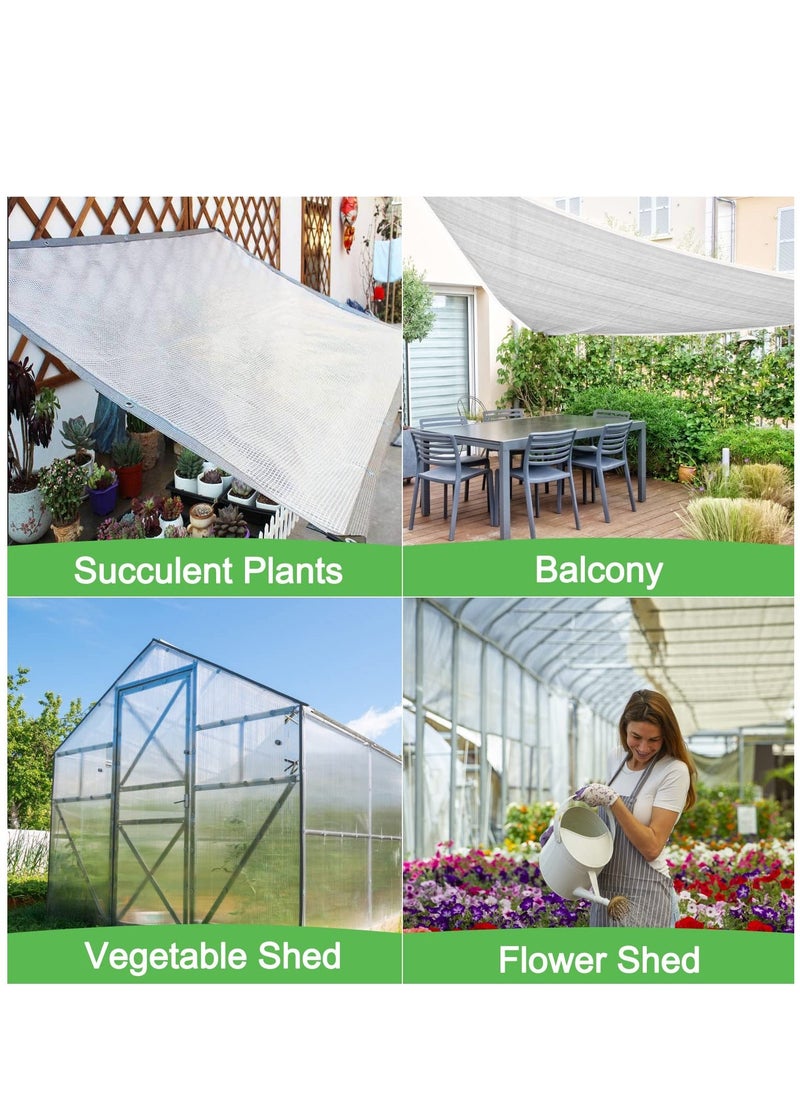 Y&D - Glass Clear Tarpaulin Heavy Duty Tarp with Reinforced Eyelets Thick PVC Waterproof Transparent Premium Quality Cover for Outdoor Camping Sheet - Image 1