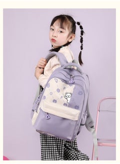 DUNISO Girl's School Backpack Waterproof Book Bag with Compartments for Teen Girl Kid Students Elementary School Kids' School Bag With Large Capacity and Reflective strip  - Image 3