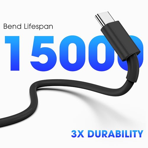 FEEL2NICE Apple USB C to USB C Charging Cable 3Pack 6ft, USBC Fast Charger Cord, 60W Type-C to Type-C Cable for iPhone 17/16 Pro Max Plus, iPhone 17 Air, iPad Air/Pro Black - Image 4