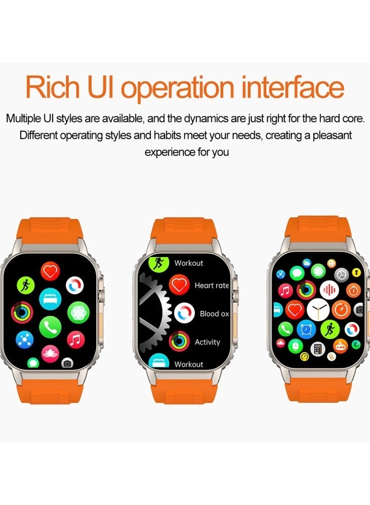 AROAQ G41 Smart Bracelet with 2.01 Inch Display IP67 Waterproof Smartwatch with Bluetooth Calling Heart Rate Monitoring Non-Invasive Blood Glucose HRV and MET Tracking - Image 4