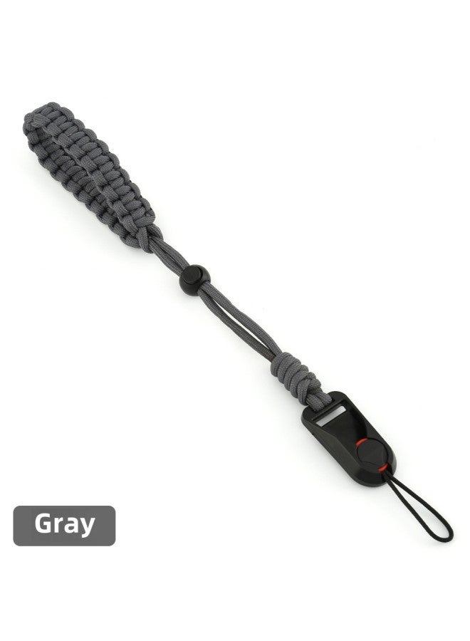 JN Geno Pure Hand Woven Camera Wrist Strap Adjustable Lanyard For Canon Sony Nikon Quick Release Hand Rope-Colour:Bj-06 Hand Rope Gray - Image 1