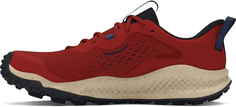 UNDER ARMOUR أحذية الجري النسائية من أندر أرمور تشارجد مافن - برتقالي أرضي/أسود/أزرق تقني - Image 1